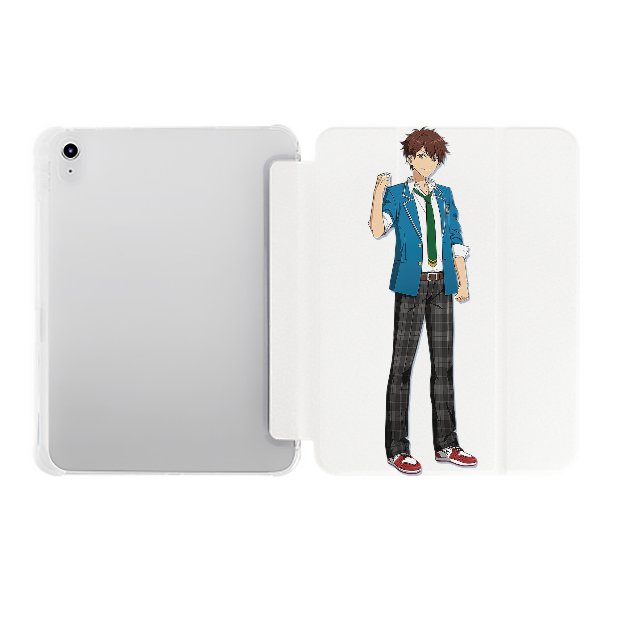 （画像用） あんさんぶるスターズ! Ensemble Stars IPad ケース ペン収納付き 三つ折りスタンド PUレザー×シリコン 対応機種9.5/10.5/10.9インチ